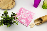 ; Servilleta Bambulux 40x40cm Dec Tropical Fucsia, 360uds