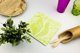 Servilleta Bambulux 40x40cm Dec Tropical Pistacho, 360uds