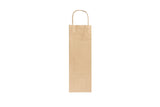 Bolsa Vino Asa Rizada Kraft 100gr 14+8x40cm 500uds