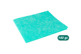 ; Synthetic cloth 38x40cm. 140g. Green, 12 units.