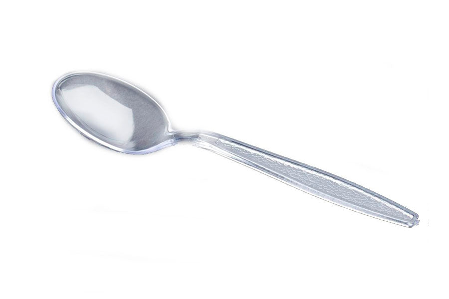 ; Cuchara apilable Transparente 25 uds.
