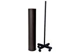 Iron dispenser for skirt roll.