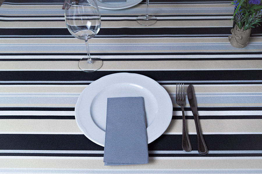 Mantel Extratela Alba Plus 160x160cm Rayas (Confeccionado a 156x156cm)