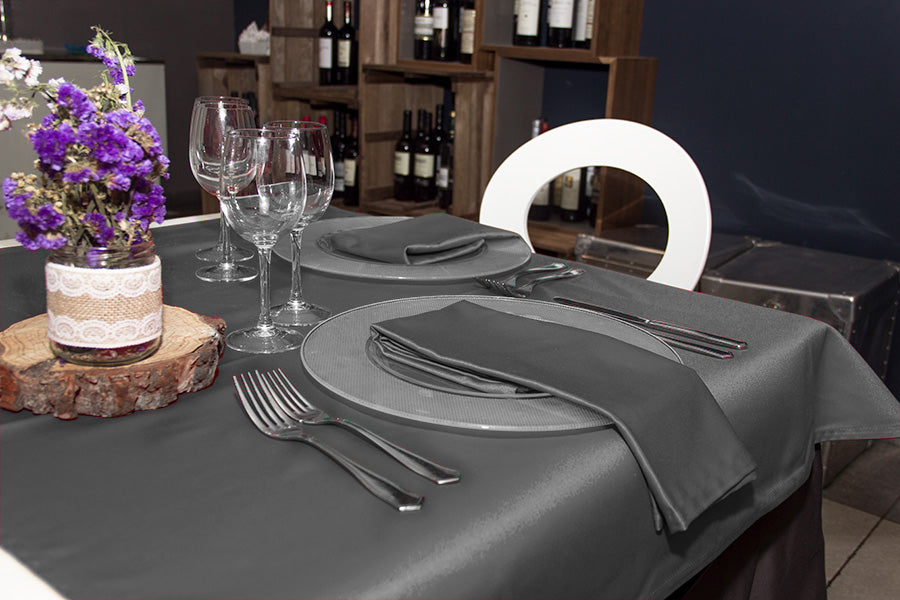 Satin Satin Fabric Tablecloth 150x150cm Color (100% Polyester) 