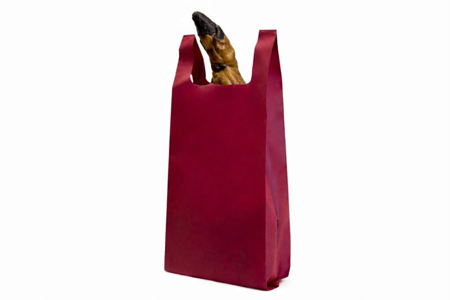 Bolsa Para Jamones Novotex 33+17x80cm 70gr. Burdeos, 140uds