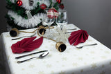 Rollo Mantel Novotex 1,20x50m Prec. 40cm Blanco Deco. Estrellas