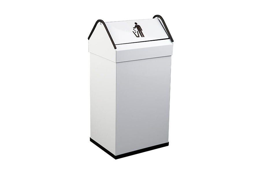 Papelera con cabezal basculante 40 litros Epoxi PP40BA