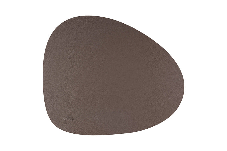 Mantel Polipiel Ovalado 37x43 Marrón-Blanco (12pq x 12uds)