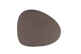 Mantel Polipiel Oval. 37x43 Marrón-Oro (12pq x 12uds)