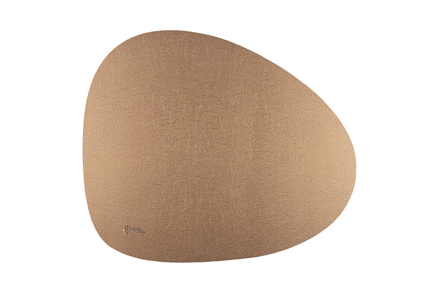 Mantel Polipiel Ovalado 37x43cm Plata-Oro (12pq x 12uds)