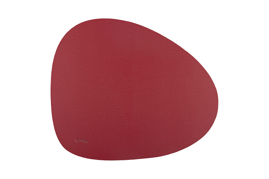Mantel Polipiel Ovalado 37x43cm Rojo-Crema (12pq x 12uds)