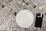 Mantel Papel 100x100cm Pleg. 1/8 Deco. Prensa, 250uds (Retractilado con código EAN)