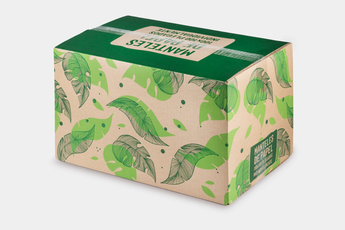 Manteau papel Blanco Pleg. 1/8 100x100 35gr. 150uds. (Embolsado a 10uds y doblado)