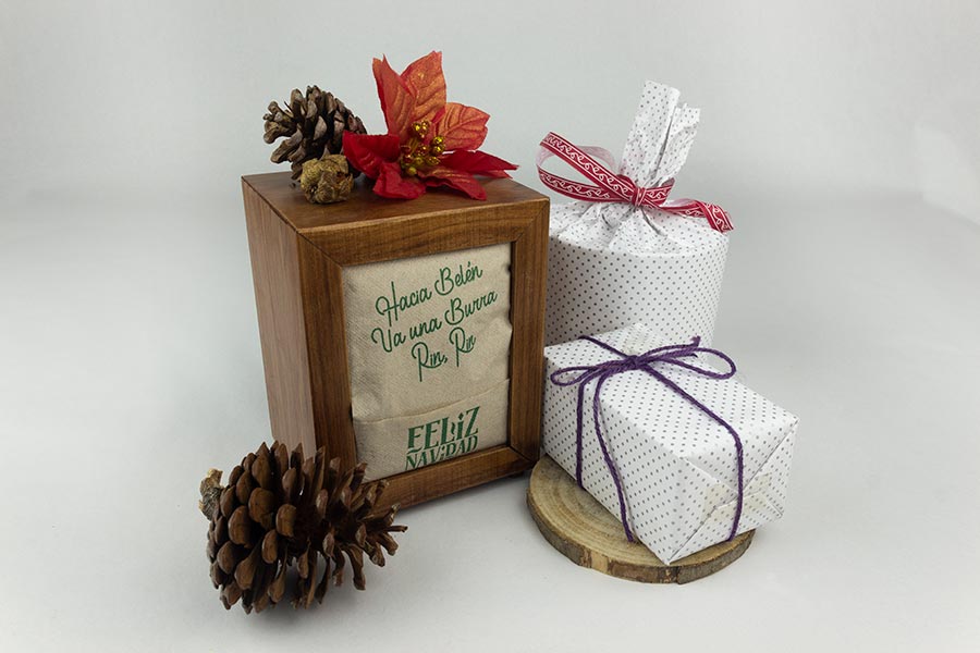 Servilletas Tissue 17x17cm Eco Nature Frase Navidad, 100uds 60pq (Tinta Verde)