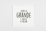 Servilletas 20x20 Micropunto 1 Capa Blanca Deco. Frases