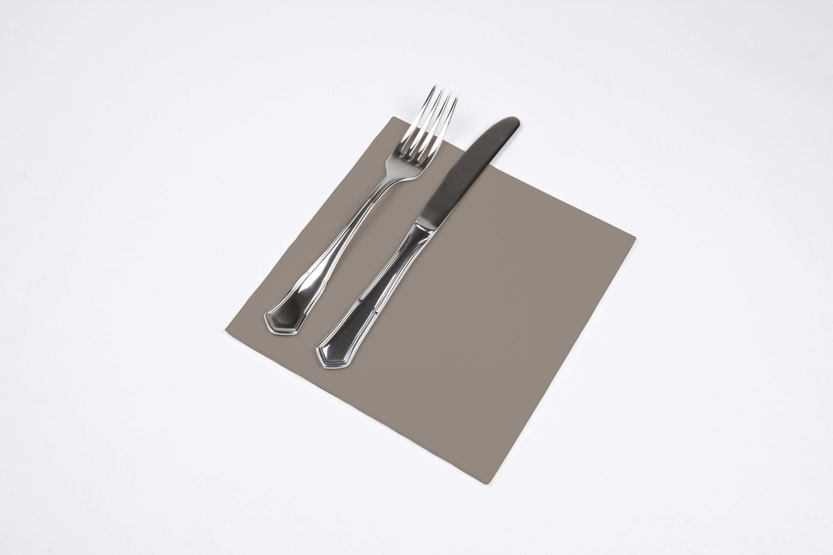 Servilleta 38x38 Punta Punta 40ud. 24 paquets. Taupe -Sentiment-
