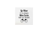 Servilleta Punta Punta 20x20cm Blanca Deco. Frases, 100uds 30pq
