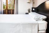 ; Sábana Encimera Blanca 180x290cm (50%Polyester 50%Algodón)
