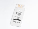 Paper Cutlery Bag 11x24cm White + Phrases 1,000 units