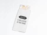 Paper Cutlery Bag 11x24cm White + Phrases 1,000 units