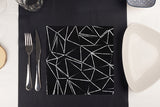 Serv. Softex 48x48cm 70gr 400ud. Noir Déco. Funky