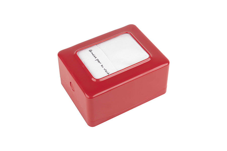 Servilletero Miniservi 17x17 Horizontal Rojo,