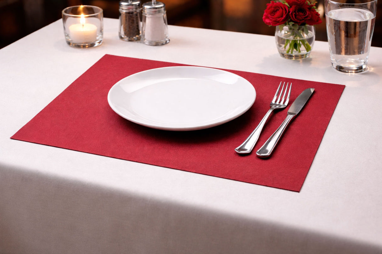 Air Soft Tablecloth 30x40 400 units. Bordeaux