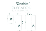 Servir. Bambulux 30x48 Pleg 1/4 480uds. Blanco