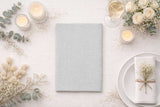 Servilleta Bambulux 30x48cm Pleg. 1/4 Deco. Capri Gris, 480uds