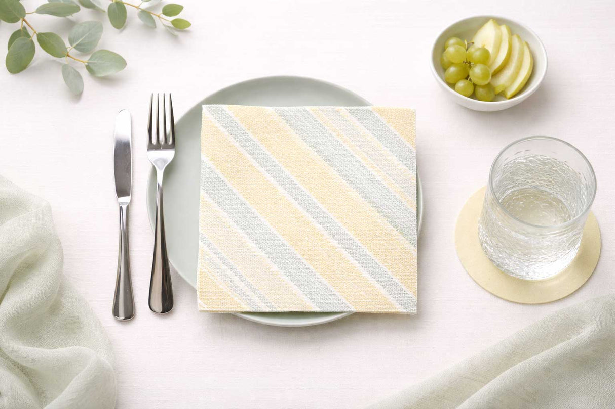 Servilleta Bambulux 40x40cm Deco. Marea Verde, 480uds