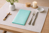 Servilleta Bambulux 48x48cm Pleg. 1/8 L Deco. Capri Agua Marina, 300uds