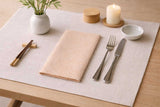 Servilleta Bambulux 48x48cm Pleg. 1/8 L Deco. Capri Melocotón, 300uds