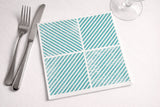 Serv Bambulux 48x48 240u Déco Diagonale Agua Marina