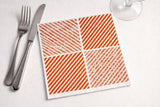Servilleta Bambulux 48x48cm Deco. Diagonal Terra, 240uds