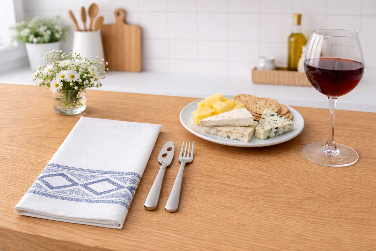 Servir. Bambulux 48x48 Pl. 1/8 300uds. Blanco DL AZ Déco. Delfos Bleu