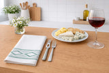 Serv. Bambulux 48x48 Pl. 1/8 300 units. White DL VE Deco. Delfos Green