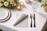 Servilleta Bambutex 30x40cm Pleg. 1/4 Deco. Capri Gris, 600uds
