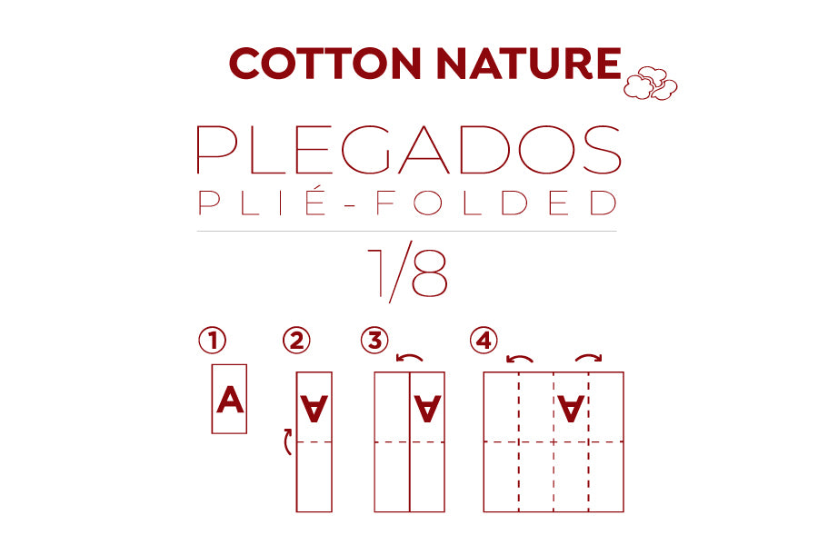 Servilleta Cotton Nature 40x40 Pleg. 1/8 400uds. Blanco