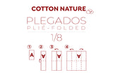 Servilleta Cotton Nature 40x40 Pleg. 1/8 400uds. Blanco