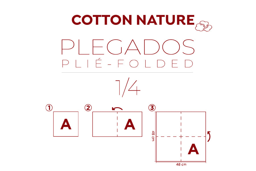 Servilleta Cotton Nature 48x48 300ud. Blanco 