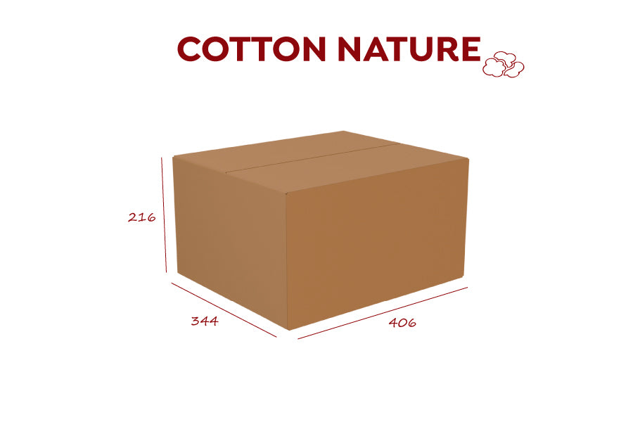 Kanguro Cotton Nature 40x40 400uds. Blanco