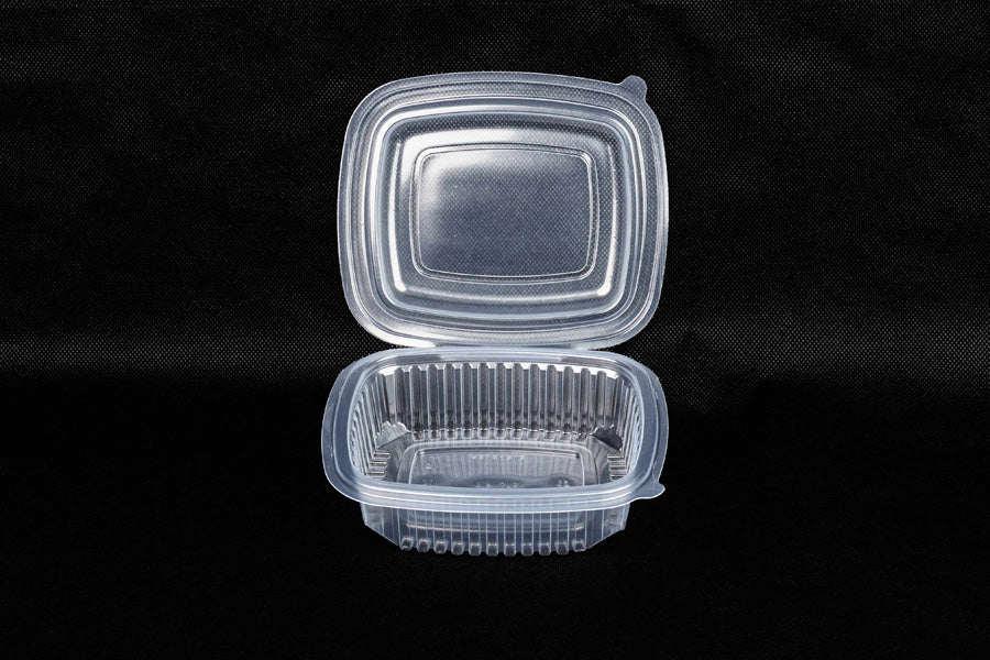 Envase Bisagra Oval -PP- 375cc. ( 12pq. x 50ud.)