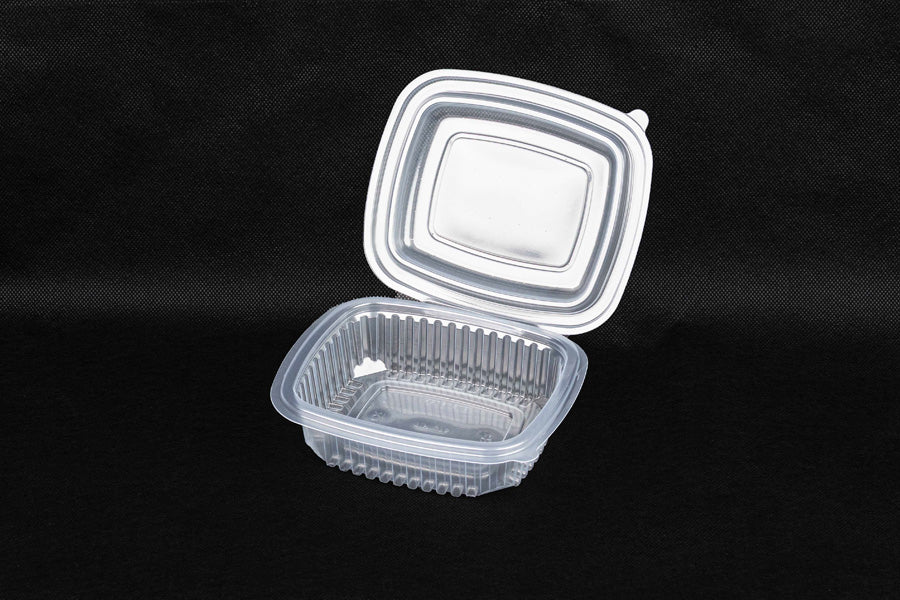 Envase Bisagra Oval -PP- 375cc. ( 12pq. x 50ud.)