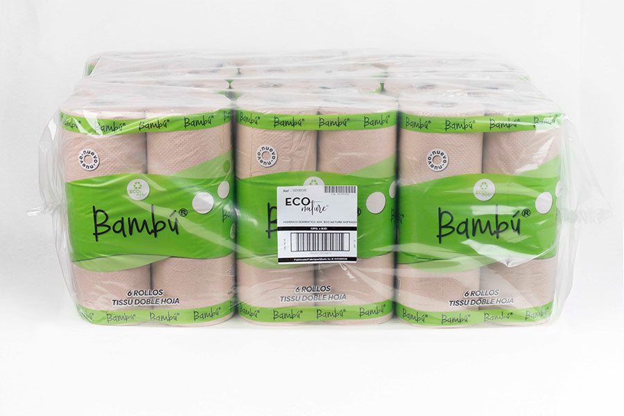 Higiénico Doméstico 40m Gofrado Eco Nature, 12x6uds