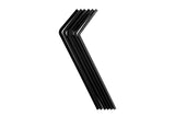 Pajita 230x6mm PP Reutilizable Flexible Negro