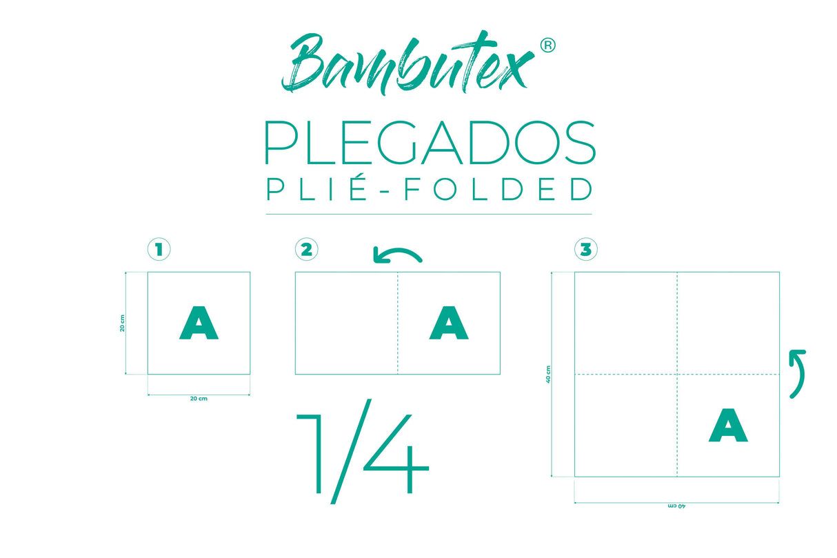 Servilleta Bambutex 40x40cm Deco. Sonora Negro, 600uds