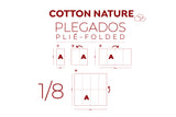 Servilleta Cotton Nature 48x48 Pleg. 1/8 360uds Blanco