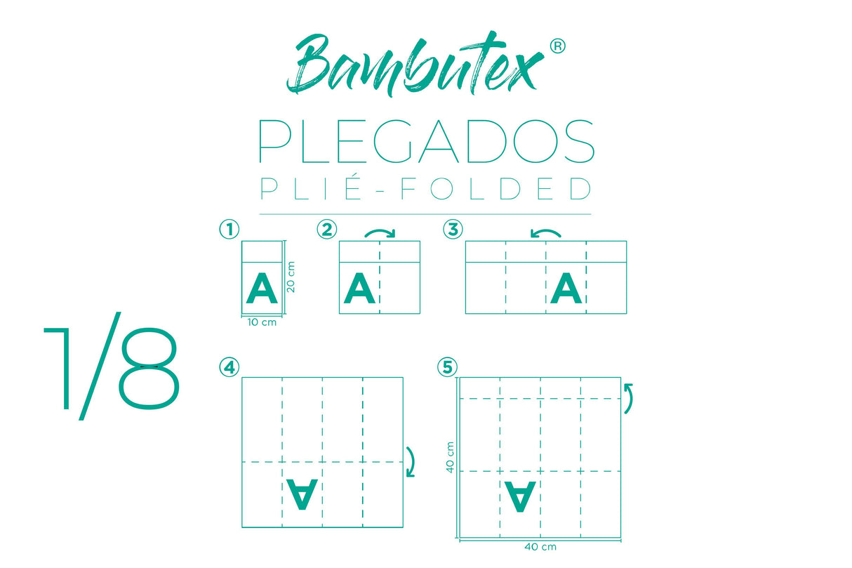 Kanguro Bambutex 40x40cm Blanco, 400uds