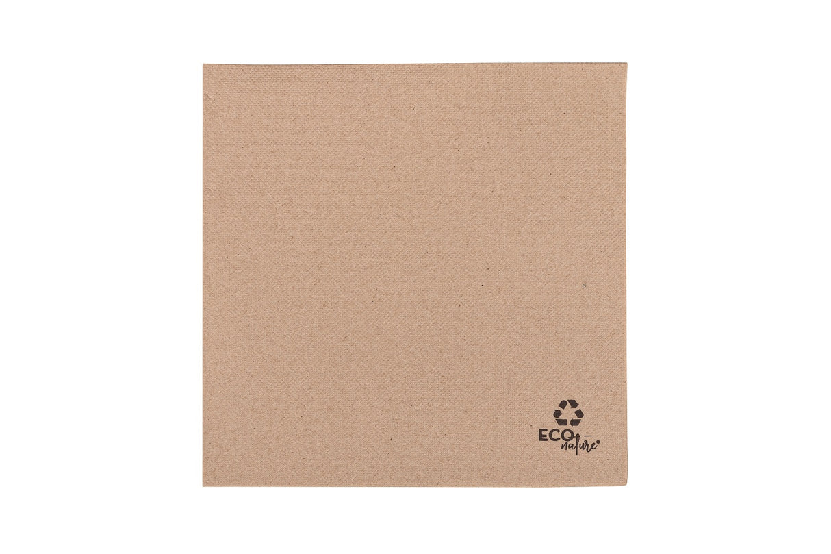 Servilleta Punta Punta 40x40cm Eco Nature, 50uds 24paq