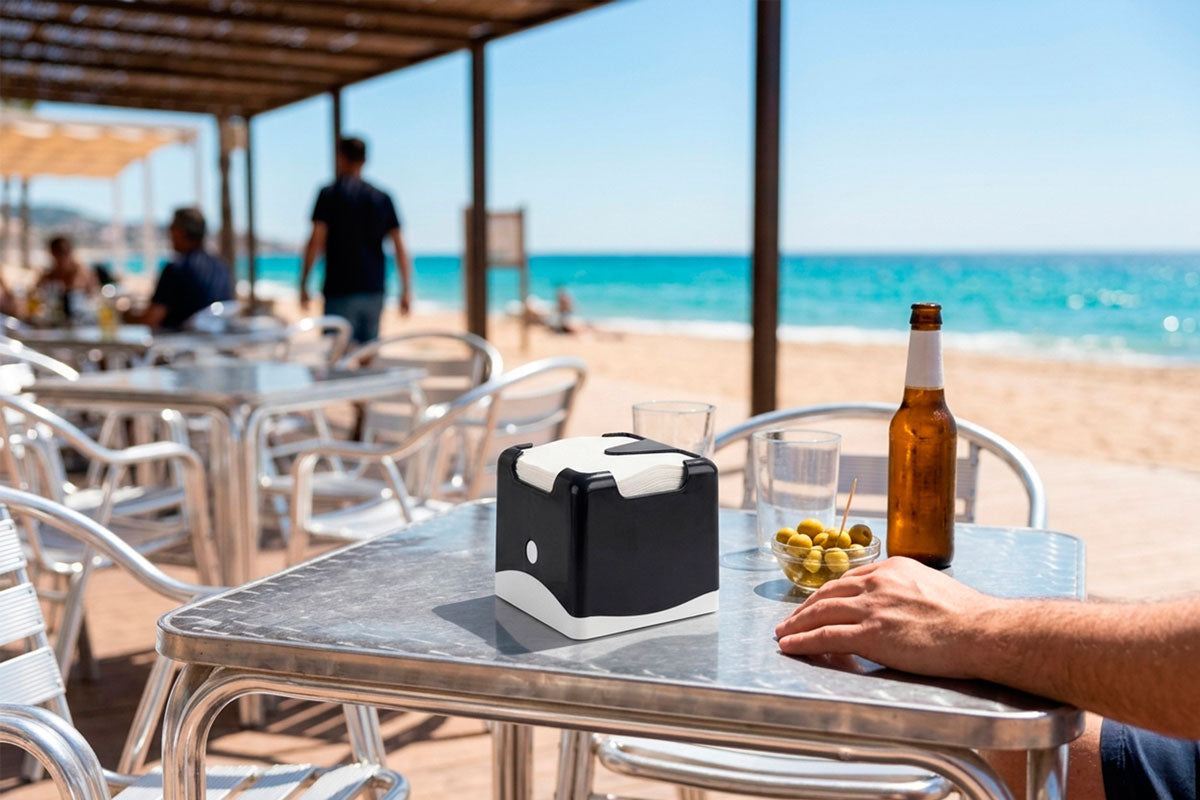 Servilletero 20x20 WINDLOCK Tapa Negra